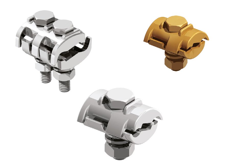 Grapas paralelas de bronce tipo BX de uno y dos tornillos